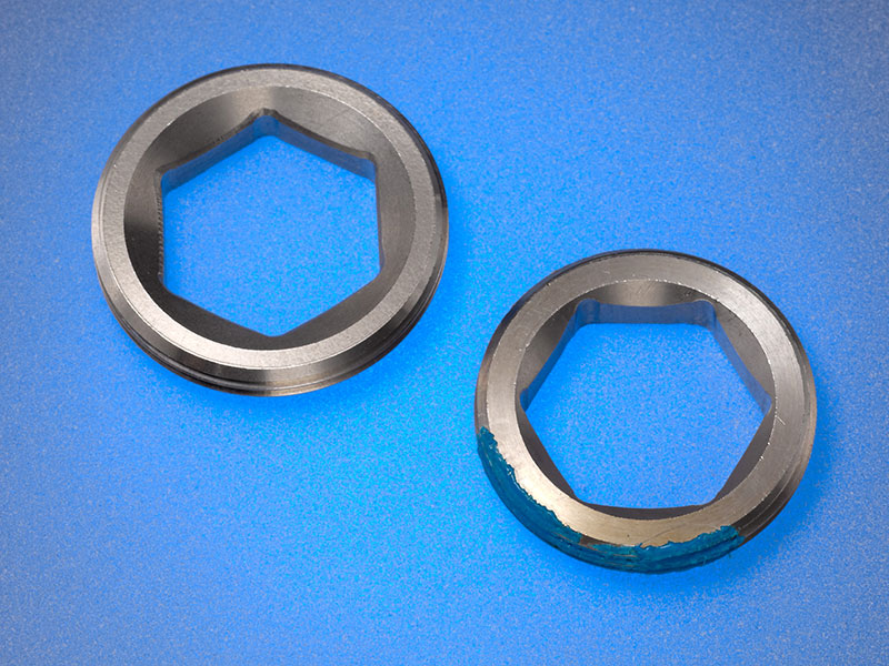 Gewinderinge für die Befestigung von Düsenplättchen